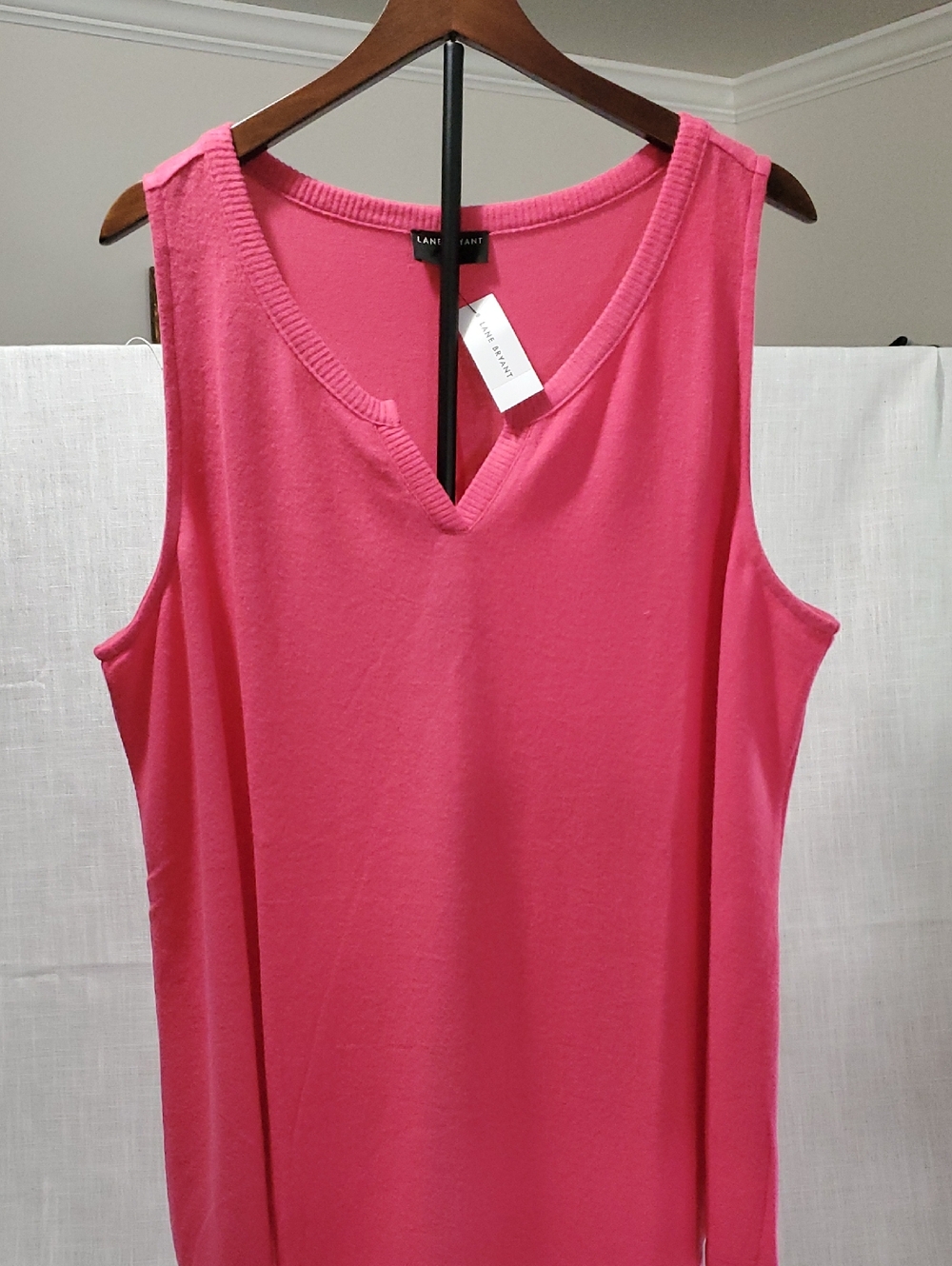 NWT Lane Bryant Swing Notch-neck Tank. Rasberry Sorbet  22/24